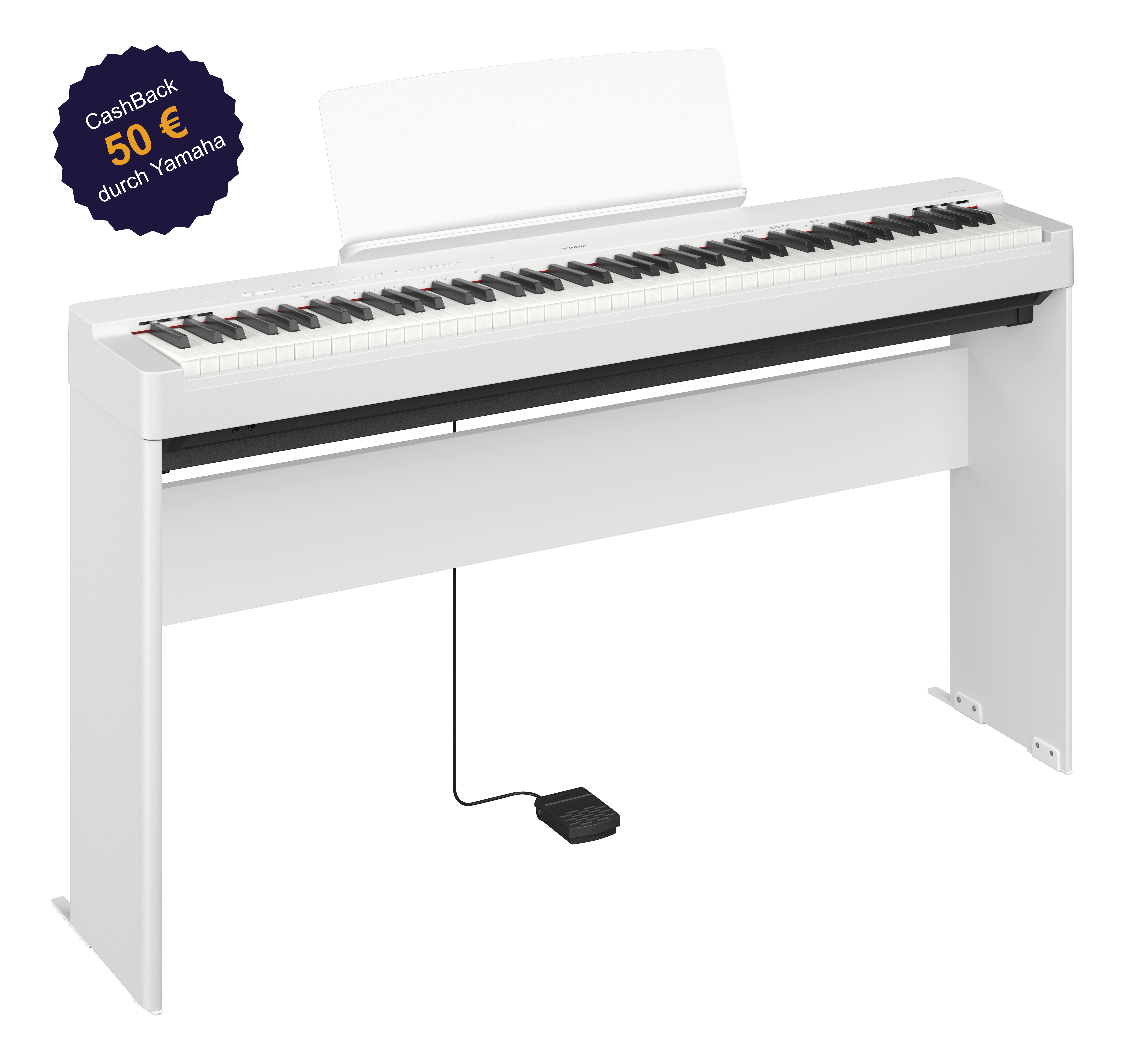 Yamaha P-225 WH Home Set Basic +50 EUR Cashback von Yamaha