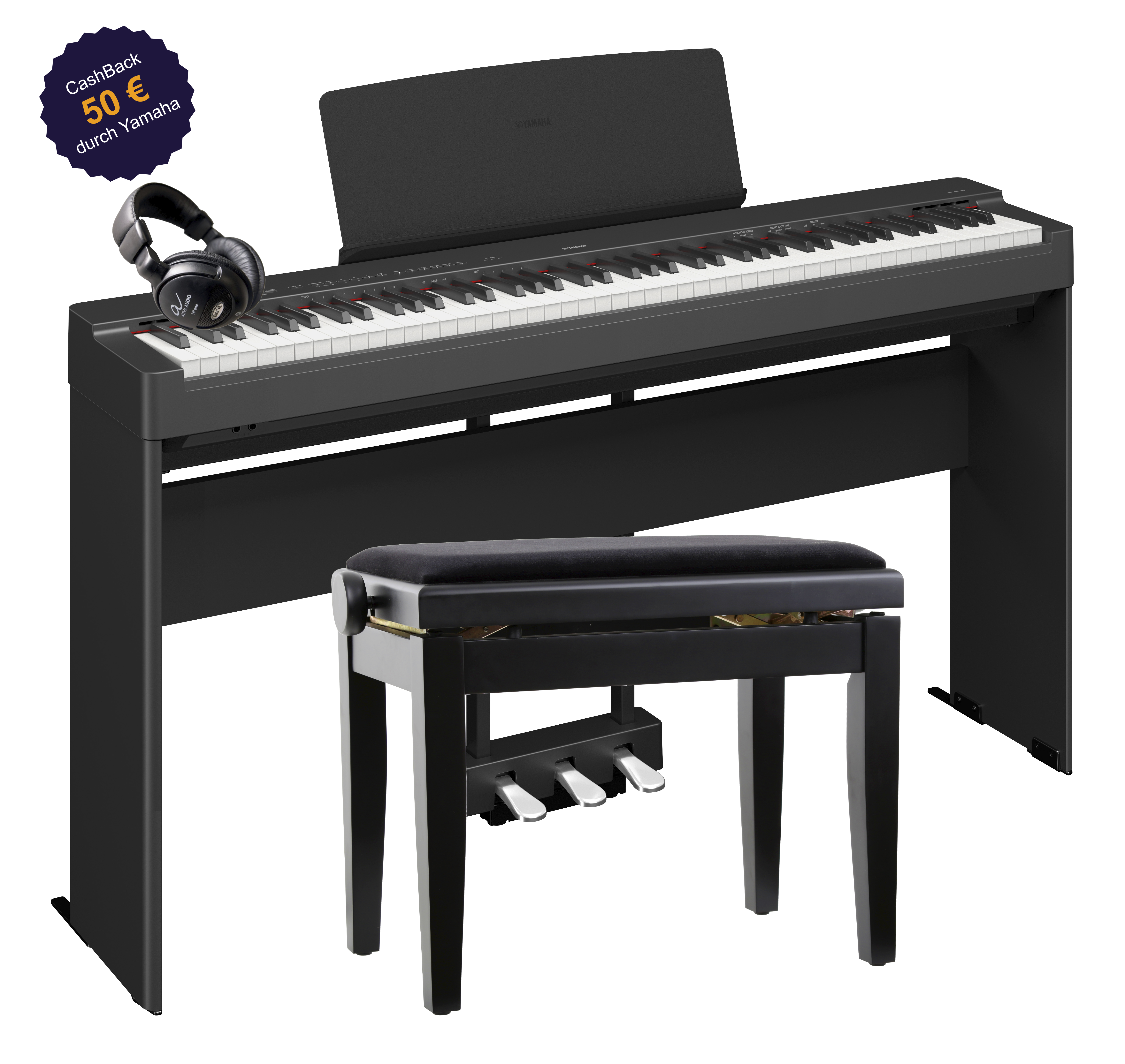 Yamaha P-225 B Home Set Deluxe + 50 EUR Cashback von Yamaha